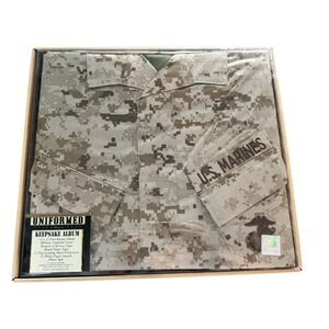 Uniformed US Marines Keepsake Album 12x12 Desert Digital Camo Military Scrapbook